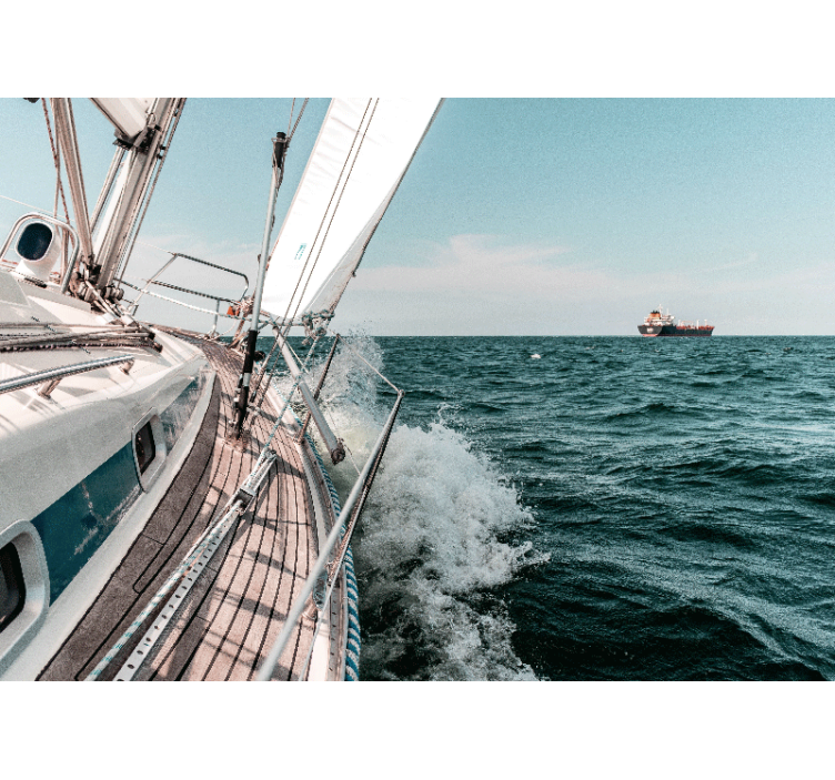 Mural de mar aventura de navegación - TenVinilo