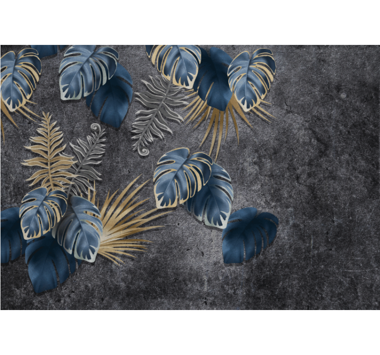 Mural de naturaleza detalle de follaje - TenVinilo