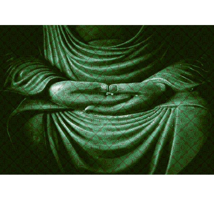 Mural de buda estatua buda tranquilo - TenVinilo