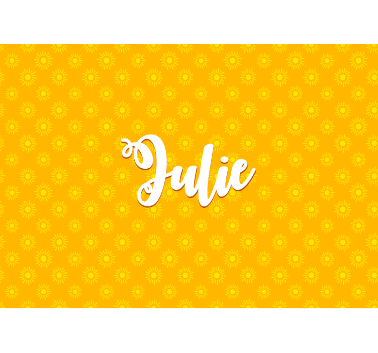 Mural infantil fondo con patrón de girasol - TenVinilo