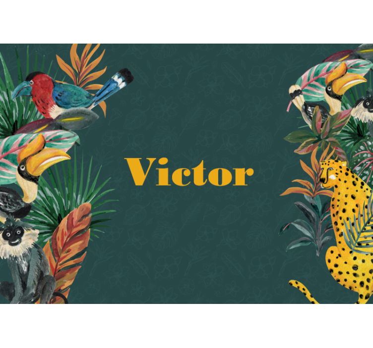 Mural de animales expedición de vida salvaje - TenVinilo