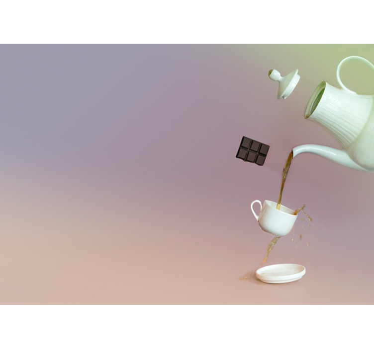 Mural de música momentos de té flotante - TenVinilo