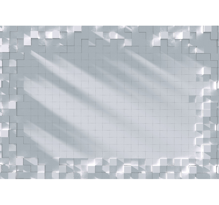 Mural de textura patrón de azulejos geométricos - TenVinilo