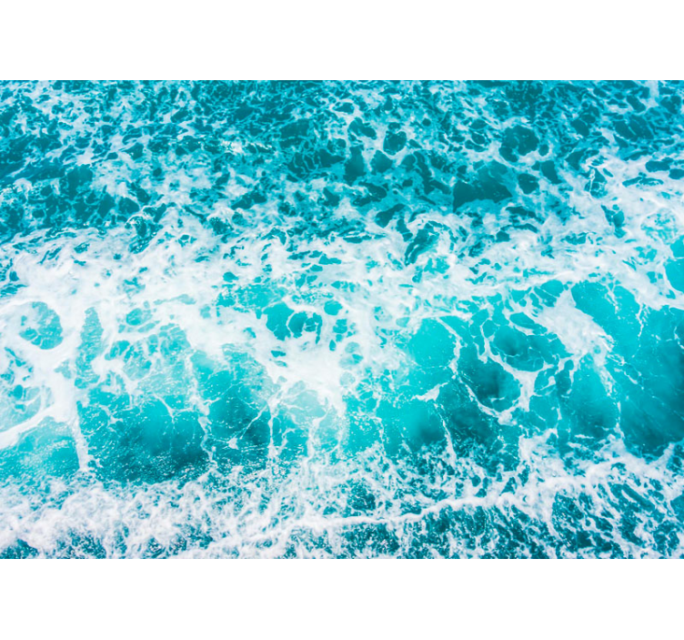 Mural de mar pareja abrazando olas - TenVinilo