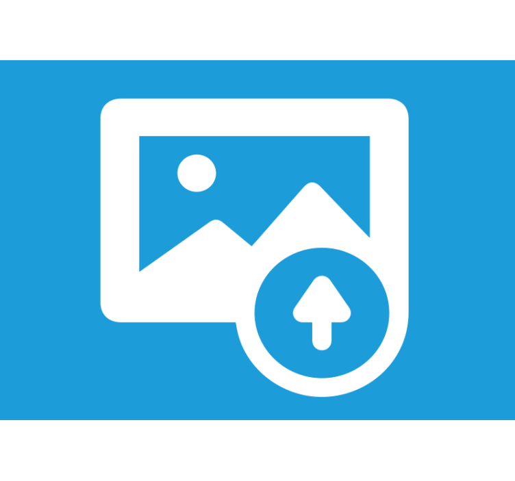 Fotomural mar mural de pared playa con palmeras - TenVinilo