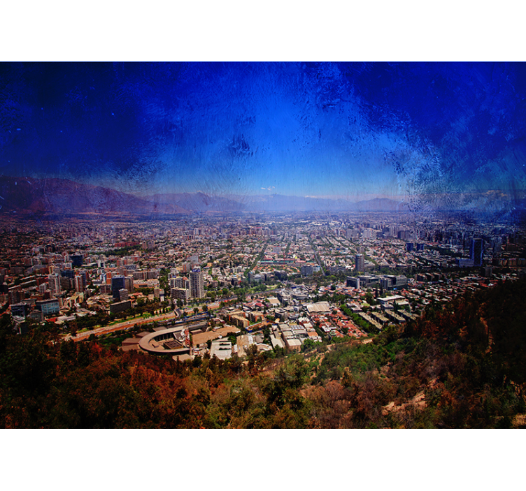 Fotomural de montañas Santiago de chile andes - TenVinilo