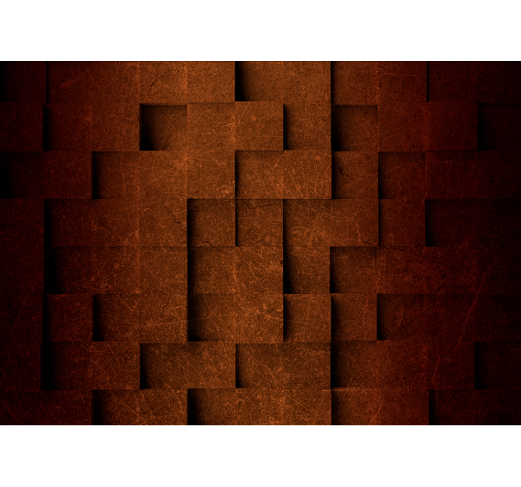 Mural de texturas patrón cuadrado en capas - TenVinilo