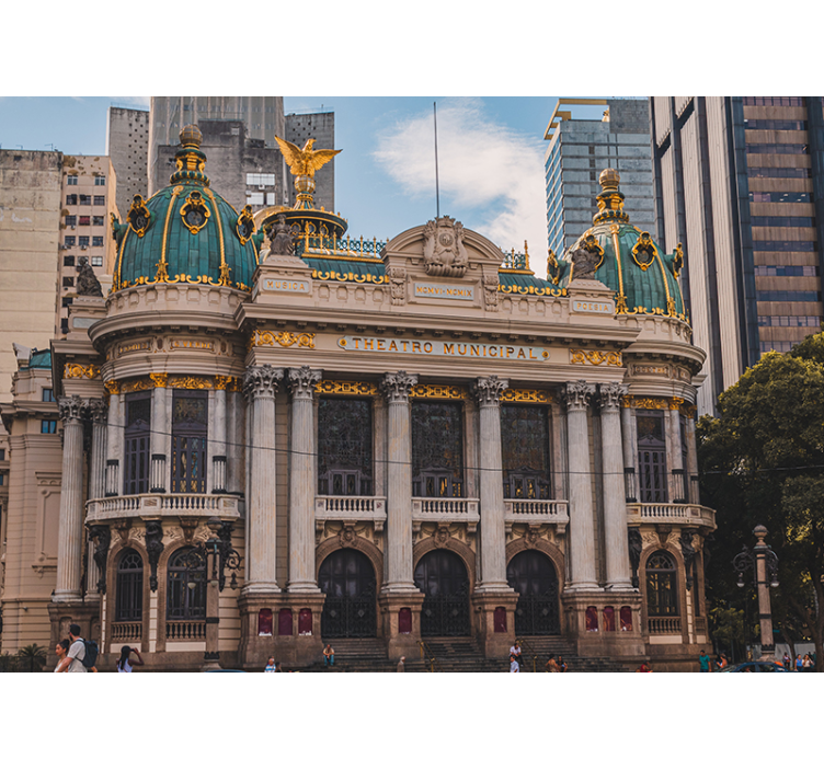 Fotomural ciudad Teatro municipal - TenVinilo