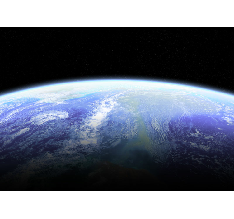 Mural del espacio la tierra desde arriba - TenVinilo