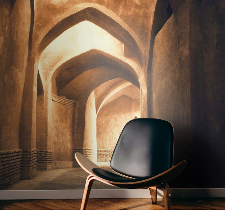 Fotomural 3D Portal 3d vista del atardecer - TenVinilo