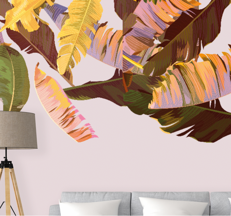 Fotomural naturaleza Hojas de plátano exóticas - TenVinilo