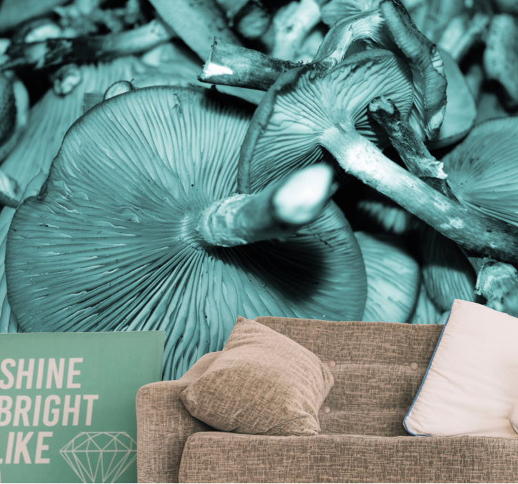 Mural de naturaleza racimo de setas - TenVinilo