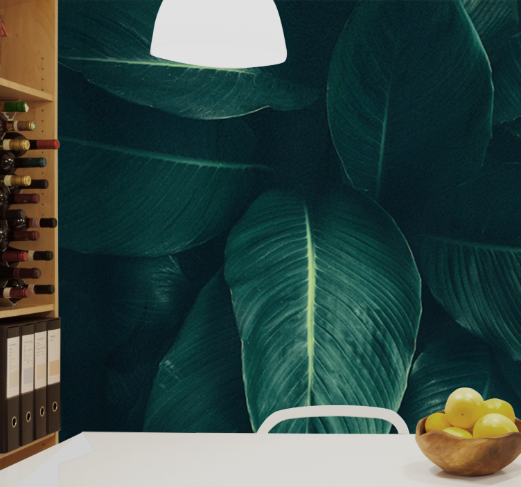 Mural de naturaleza textura frondosa y exuberante - TenVinilo