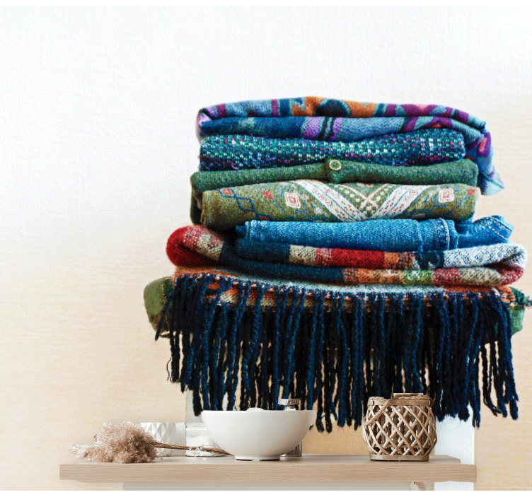 Mural de texturas telas texturizadas envueltas - TenVinilo