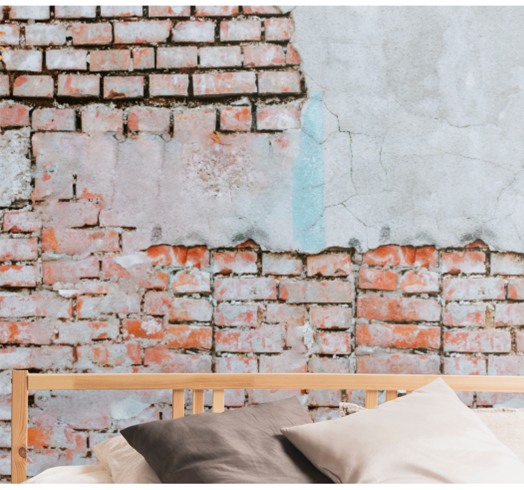 Mural efecto ladrillo textura de ladrillo expuesto - TenVinilo