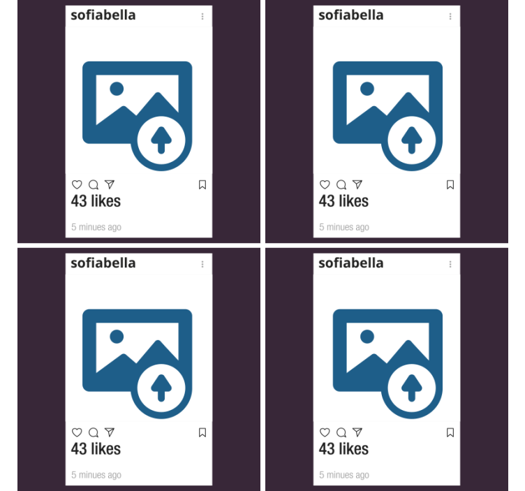 Posavasos con foto de Instagram y texto - TenVinilo