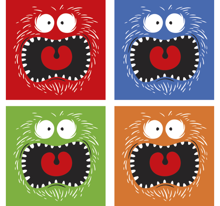 Posavasos de halloween moderno y colorido - TenVinilo