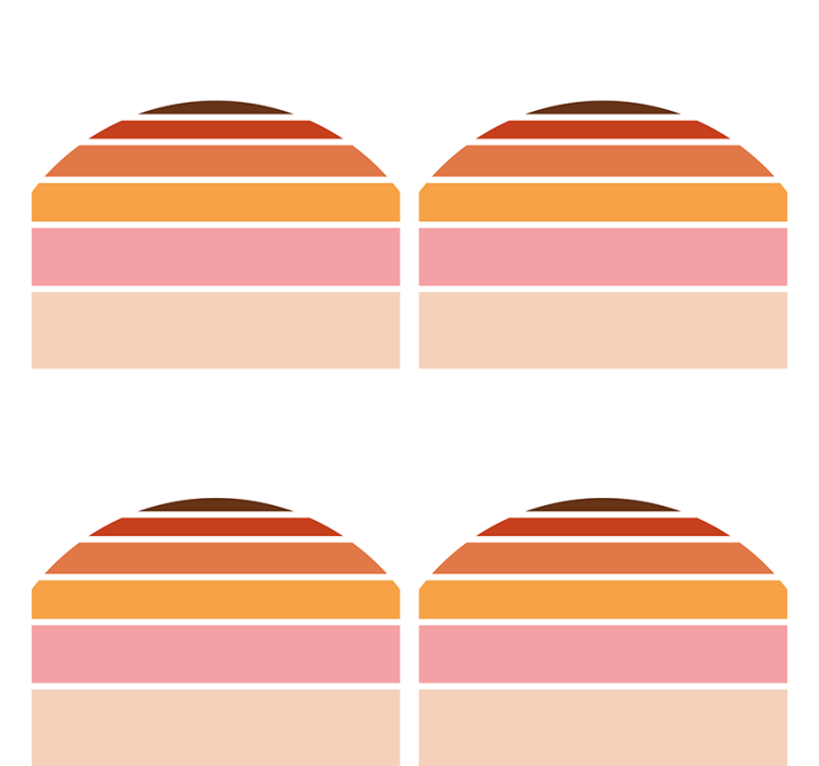 Posavasos forma de color superpuesto - TenVinilo