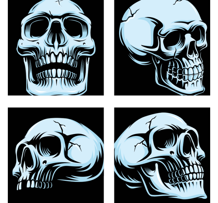 Posavasos frikis posavasos de calavera grande - TenVinilo