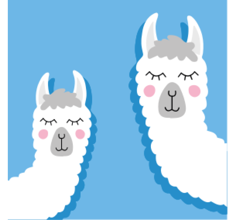 Posavasos frikis personajes de llama divertidos - TenVinilo