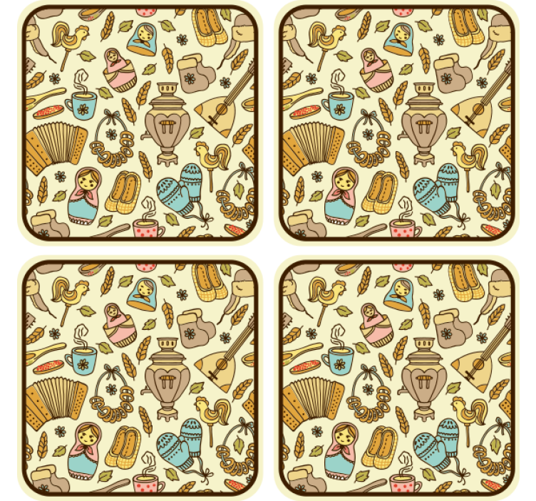 Posavasos frikis motivos de arte popular divertido - TenVinilo