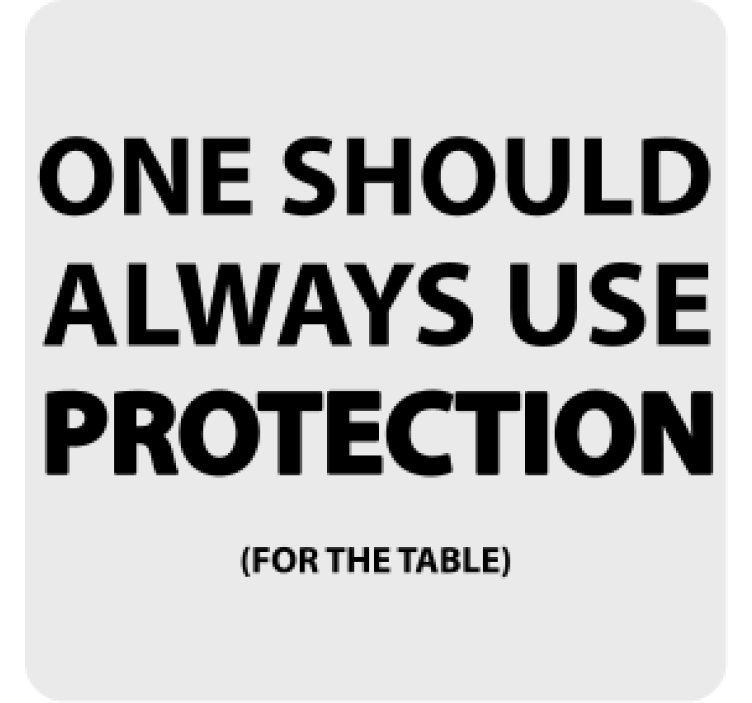 Posavasos con frases recordatorio en negrita - TenVinilo