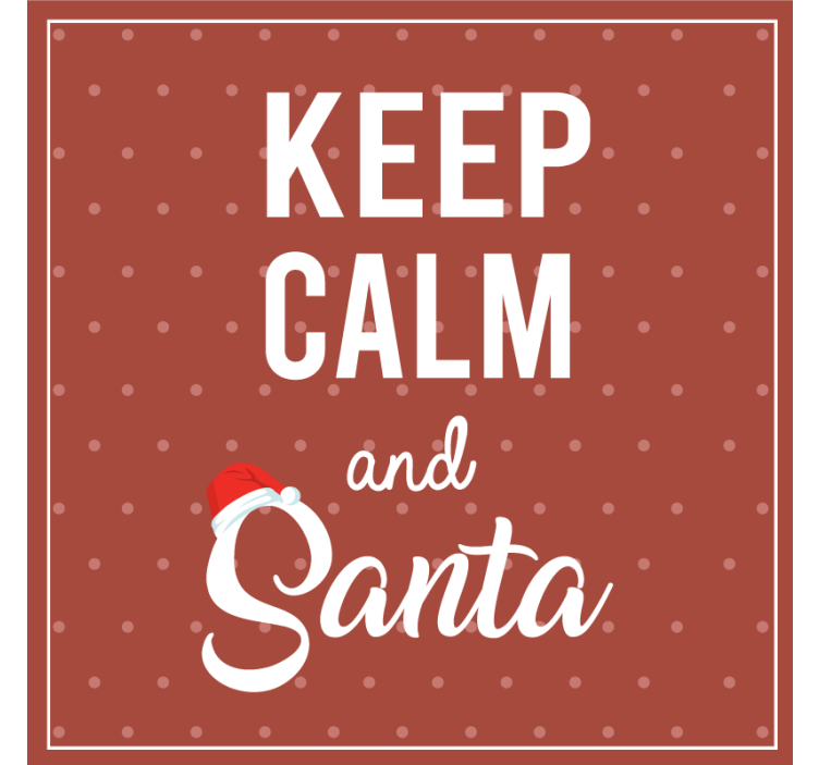 Posavasos navideño con diseño de cita festiva - TenVinilo