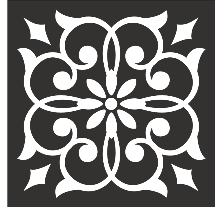 Posavasos motivo botánico elaborado - TenVinilo