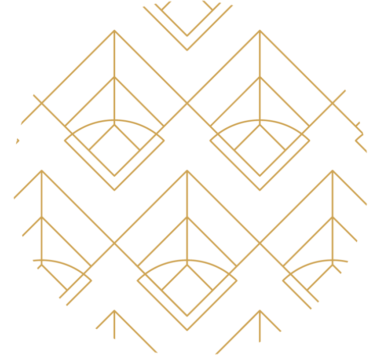 Posavasos motivo de patrón geométrico - TenVinilo