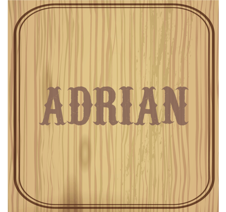 Posavasos personalizable con diseño de madera - TenVinilo