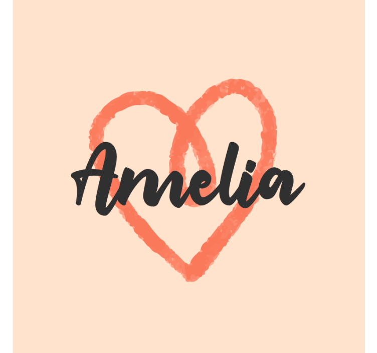 Posavasos personalizable forma de corazón - TenVinilo