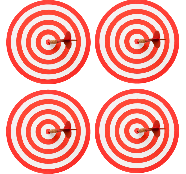 Posavasos frikis patrón en espiral de diana - TenVinilo