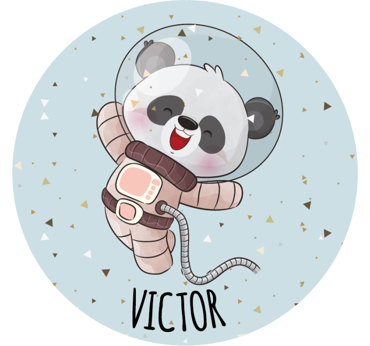 Posavasos vintage panda astronauta alegre - TenVinilo