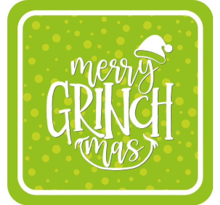 Posavasos navideño felices grinchmas - TenVinilo