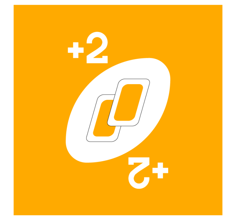 Posavasos frikis dos formas interconectadas con números - TenVinilo