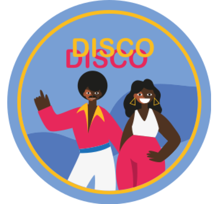 Posavasos frikis fiesta de baile disco - TenVinilo
