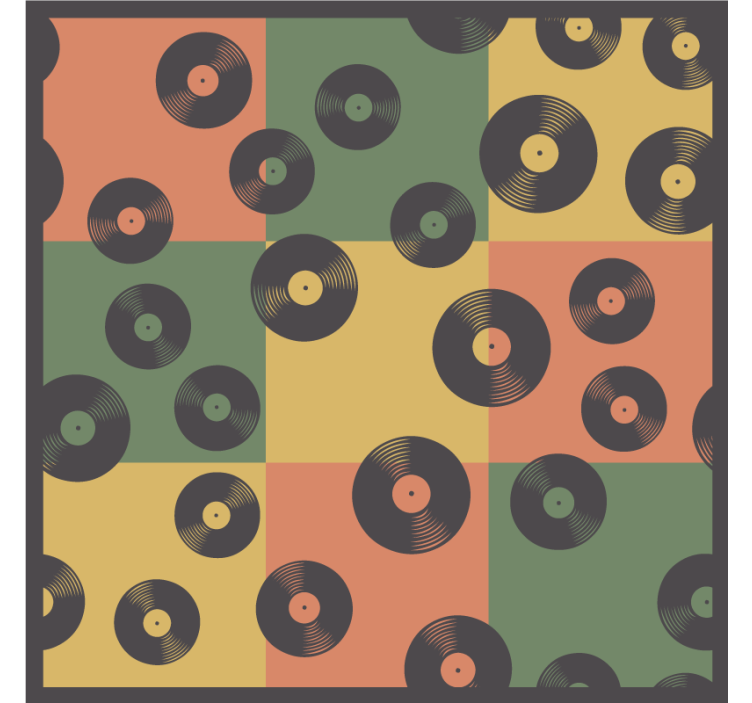 Posavasos frikis diseño de discos de vinilo - TenVinilo