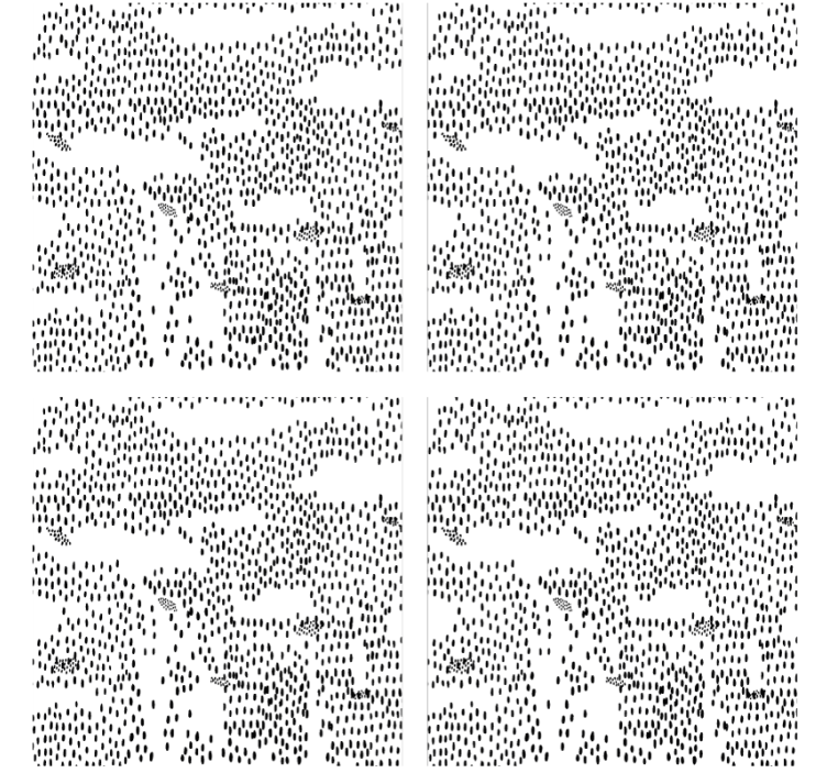 Posavasos patrón abstracto negro - TenVinilo