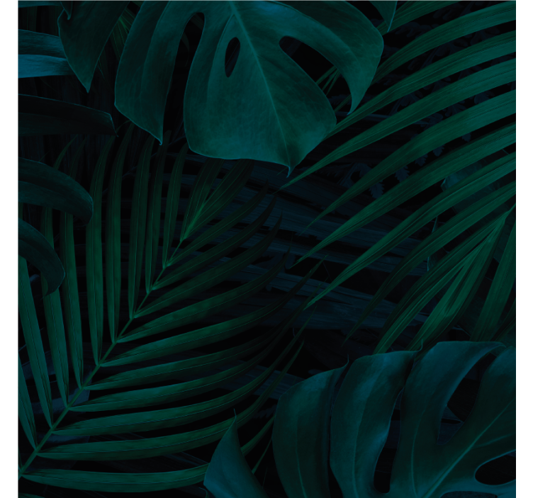 Posavasos patrón de vegetación exuberante - TenVinilo