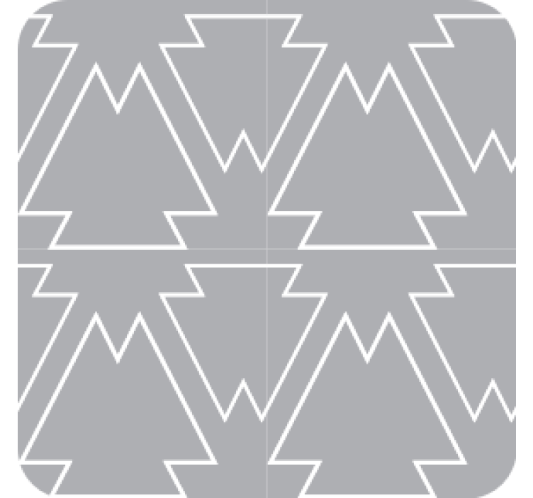 Posavasos motivo de Árbol angular - TenVinilo