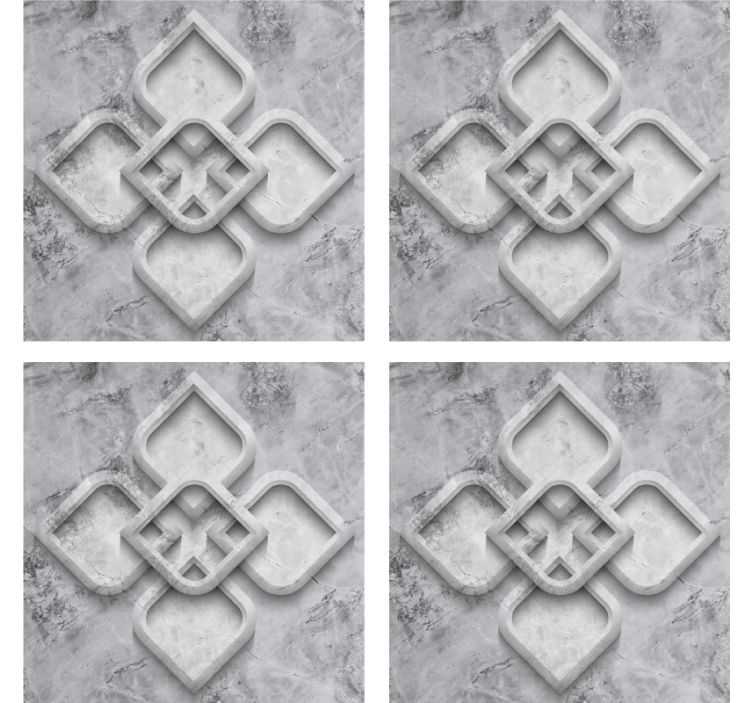 Posavasos motivo gris elaborado - TenVinilo