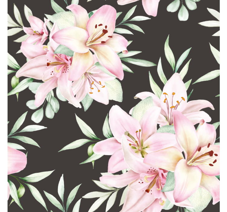 Posavasos frikis arreglo botánico con lirios - TenVinilo