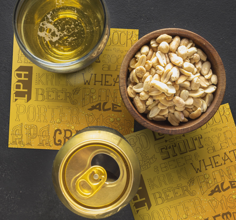 Posavasos de cerveza para bar  - TenVinilo