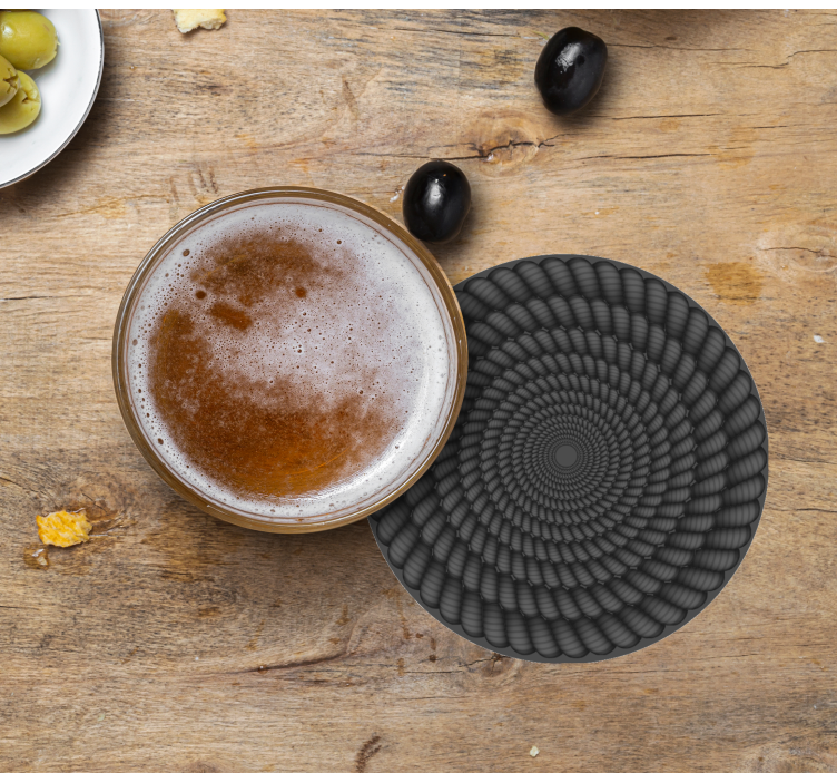 Posavasos textura Cordón negro - TenVinilo