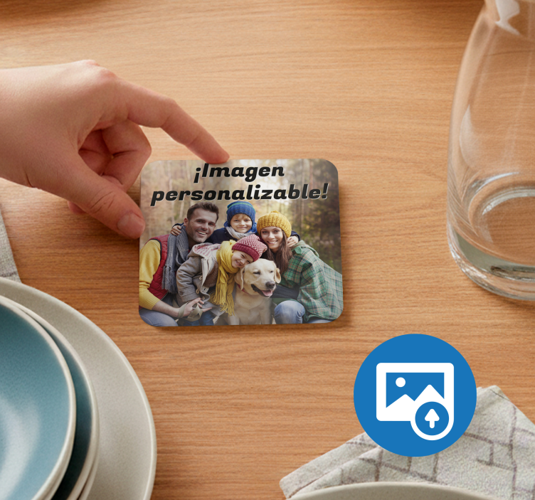 Posavasos personalizado con imagen - TenVinilo