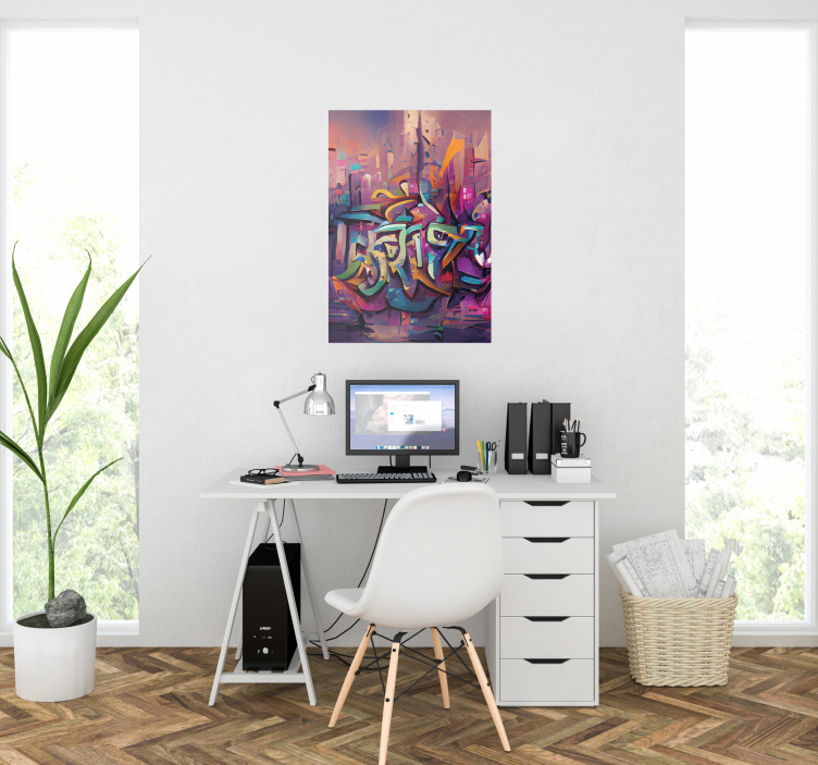 Cartel de graffiti de arte callejero - TenVinilo