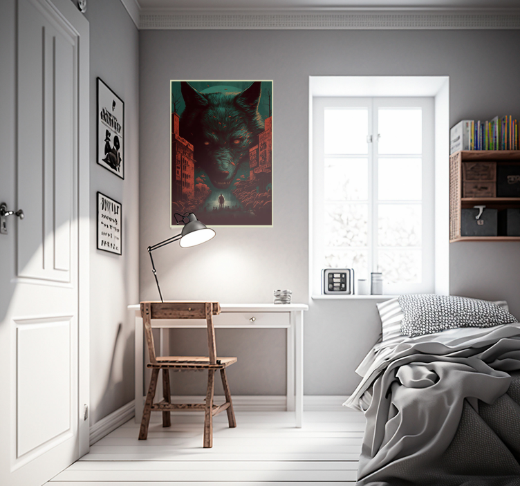 Cartel de la película lobo cartel animal - TenVinilo