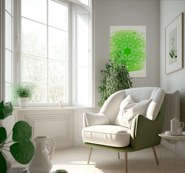 Cartel de la pared del arte de la mandala zen - TenVinilo