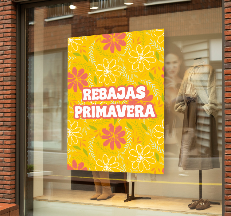 Poster de flores flores de rebajas de primavera - TenVinilo