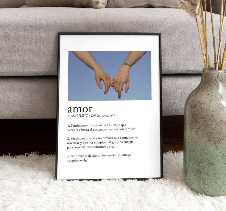 Poster con nombre definición de amor - TenVinilo